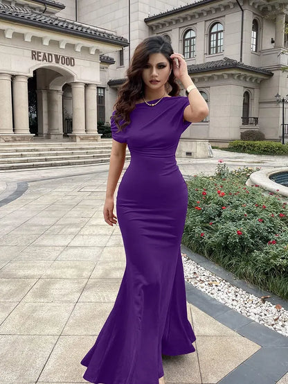 Rona - Elegant Off-Shoulder Bodycon Aftenkjole