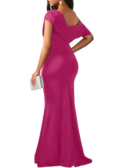 Rona - Elegant Off-Shoulder Bodycon Aftenkjole