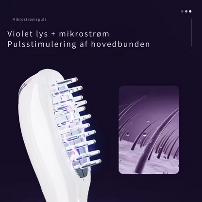 GlowHair - Ultrasonisk Hovedbundsmassager & Hydrerende Mistkam