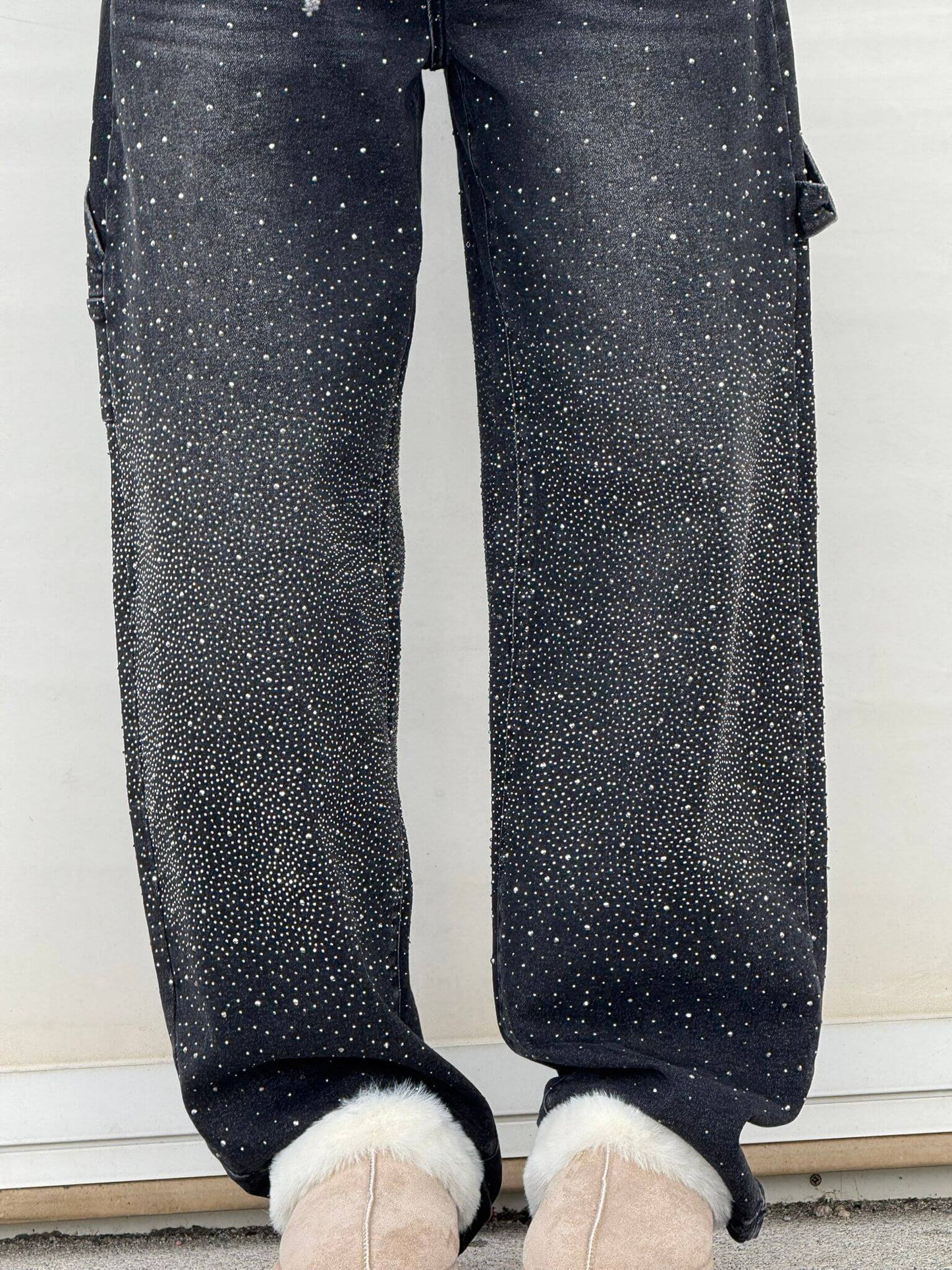 Sheena - Jeans med glitter i denim