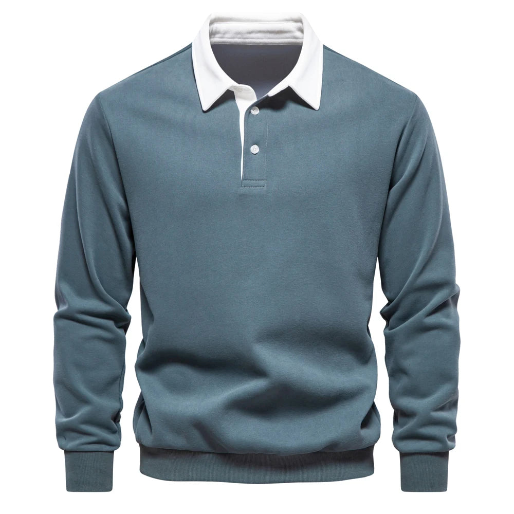 Leandro™ | Klassiek polo sweatshirt