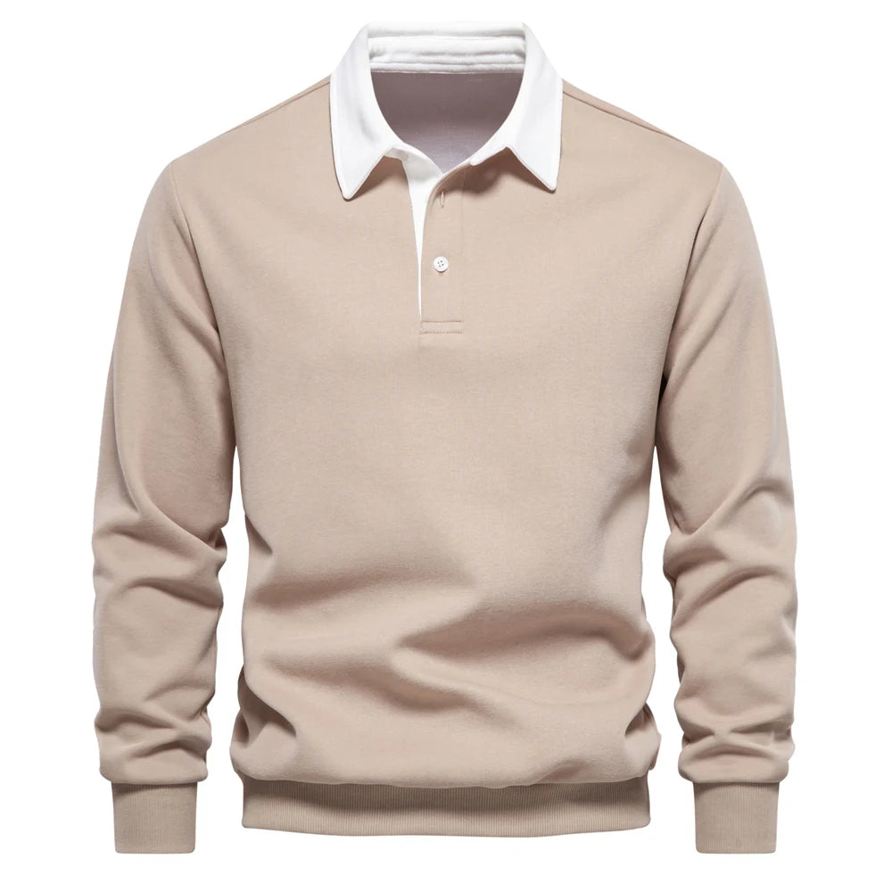 Leandro™ | Klassiek polo sweatshirt