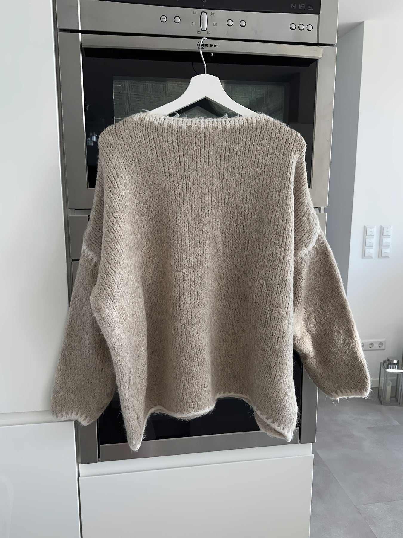 Isabella | Strikket sweater uden skuldre