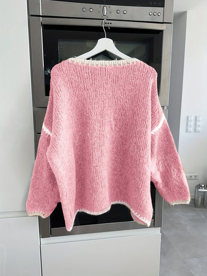 Isabella | Strikket sweater uden skuldre